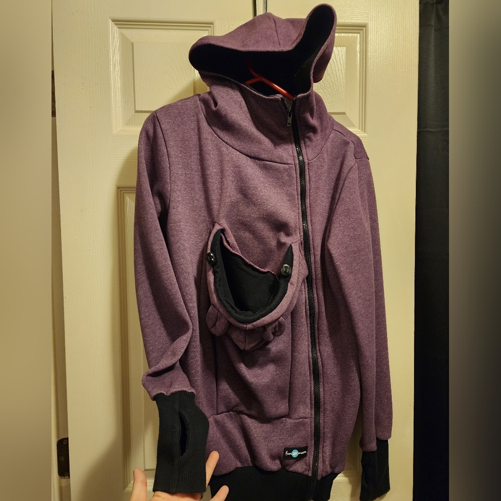Fun 2 Be Mum Purple M babywearing hoodie